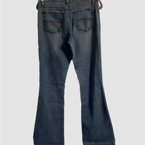 Jeanstar Boot Leg Light Wash Jean 5 Pocket Subtle Striping Size 8 - Picture 2 of 9